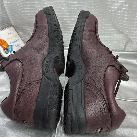 (S5) Rocky Men's Brown Leather Shoes,size 10.5 M