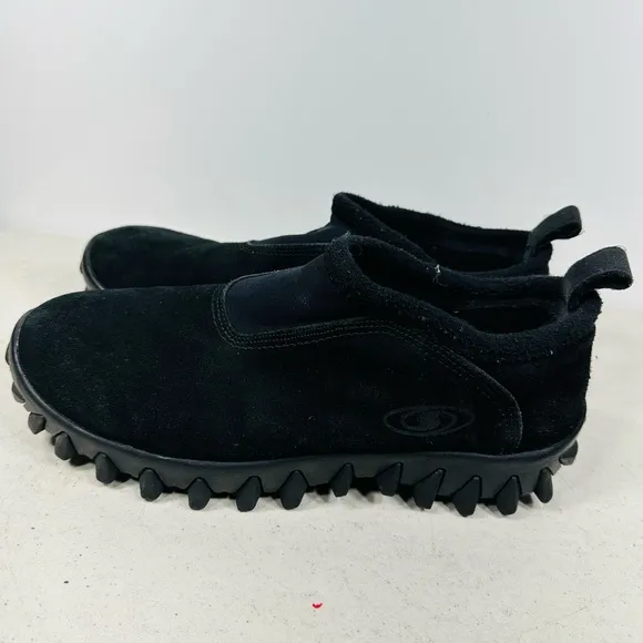 Salomon Contagrip CX Trail Shoes Slip On Black Size 10,5Mens Suede Black