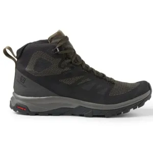 Salomon OUTline GORE-TEX Mid Waterproof Hiking Boots Brown Mens 9.5 UK 9 EU 43.3