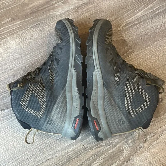 Salomon OUTline GORE-TEX Mid Waterproof Hiking Boots Brown Mens 9.5 UK 9 EU 43.3