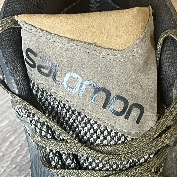 Salomon OUTline GORE-TEX Mid Waterproof Hiking Boots Brown Mens 9.5 UK 9 EU 43.3