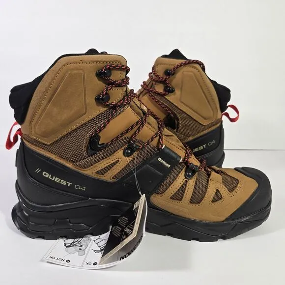 Salomon Quest 4 GTX 4D Gore-Tex Waterproof Leather Hiking Boots Ortholite Men 11