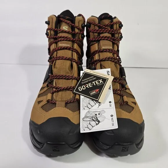 Salomon Quest 4 GTX 4D Gore-Tex Waterproof Leather Hiking Boots Ortholite Men 11