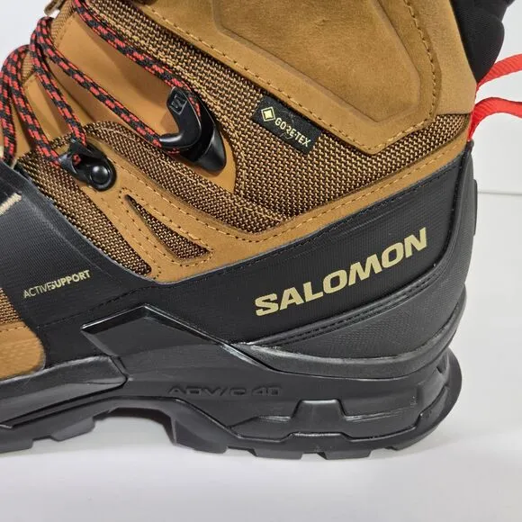 Salomon Quest 4 GTX 4D Gore-Tex Waterproof Leather Hiking Boots Ortholite Men 12