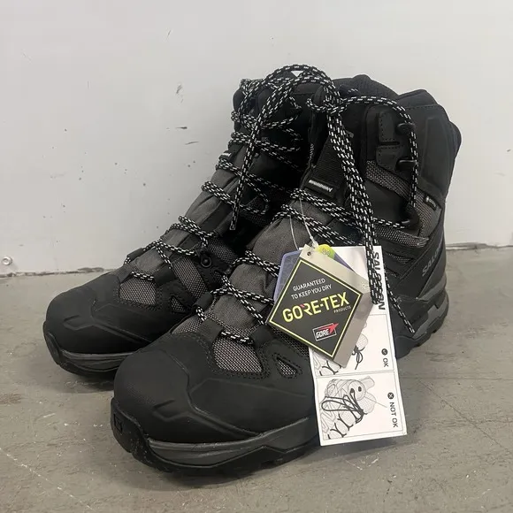 Salomon Quest 4 GTX Men's Hiking Backpacking Boots Size 11 Black Waterproof