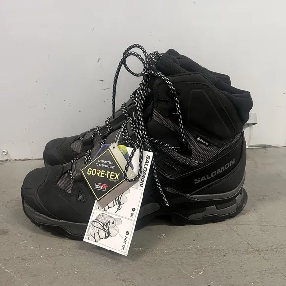 Salomon Quest 4 GTX Men's Hiking Backpacking Boots Size 11 Black Waterproof