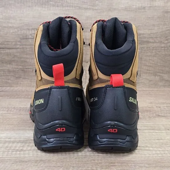 SALOMON Quest 4 GTX Men's Size 11.5 Brown Black Hiking Boots (471564) NEW