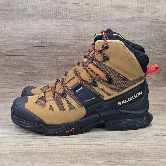 SALOMON Quest 4 GTX Men's Size 11.5 Brown Black Hiking Boots (471564) NEW