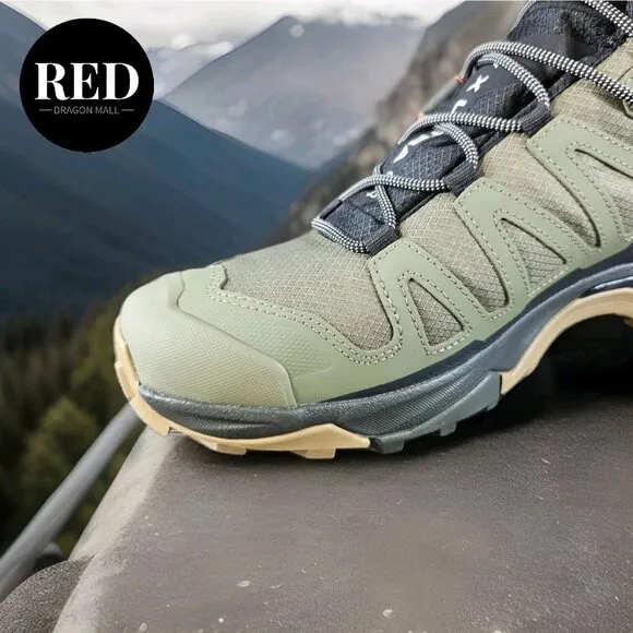 Salomon X Ultra 4 Mid Gore-Tex Hiking Boots Olive Green - Men's Size 11