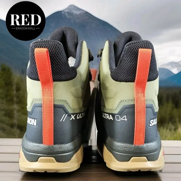 Salomon X Ultra 4 Mid Gore-Tex Hiking Boots Olive Green - Men's Size 11