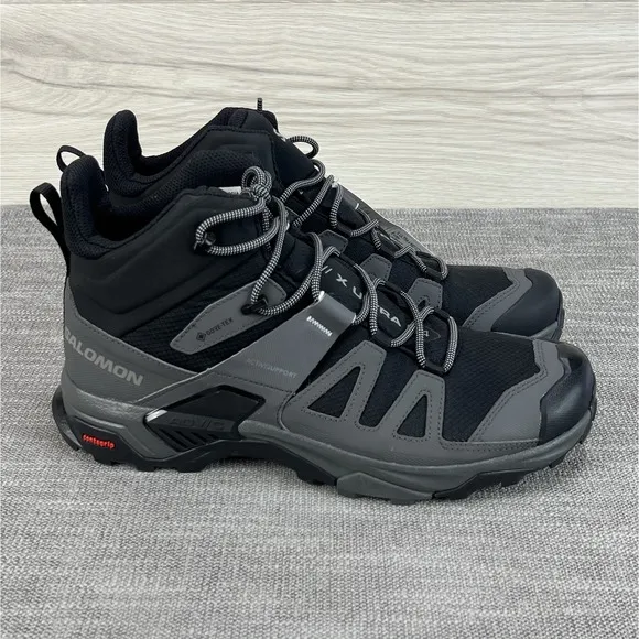 Salomon X Ultra 4 Mid GTX GORE-TEX Gray Waterproof Hiking Trail Boots nby Men 12