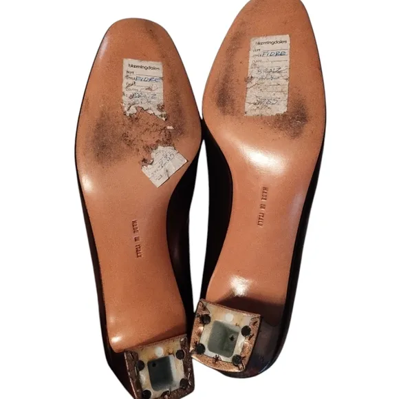 Salvatore Ferragamo &quot; Fidre&quot; Women's Bronze Leather Shoes