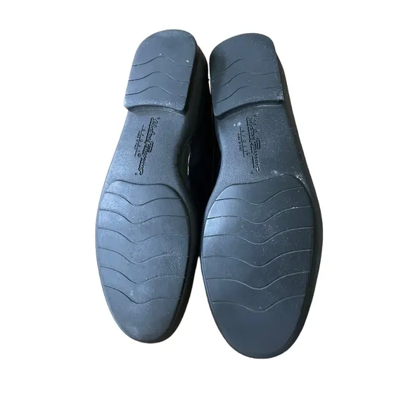 SALVATORE FERRAGAMO SPORT SLIP ON PATENT LOAFER SHOES SIZE 8.5