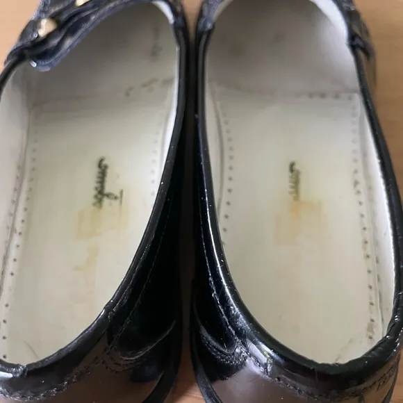 SALVATORE FERRAGAMO SPORT SLIP ON PATENT LOAFER SHOES SIZE 8.5