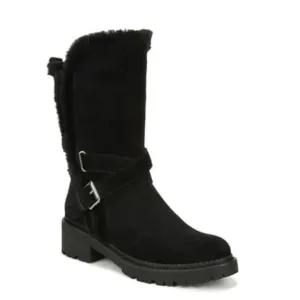 Sam Edelman Black Jailyn Faux Fur Lined Boot