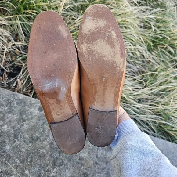 Sam Edelman Lior Horse Bit Loafer Size  9 M Tan Brown Leather Slip On Flat Shoes