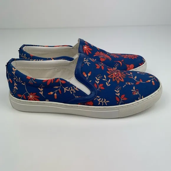 Sam Edelman Peony Floral Slip on Sneakers 6.5