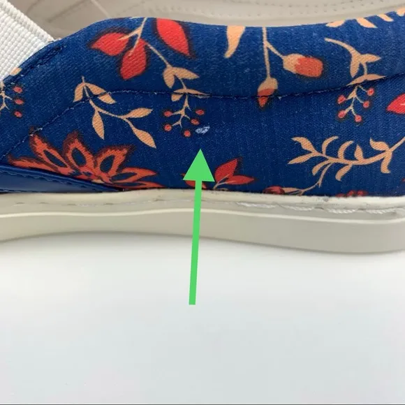 Sam Edelman Peony Floral Slip on Sneakers 6.5