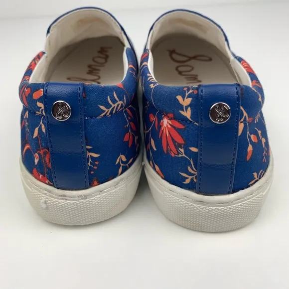 Sam Edelman Peony Floral Slip on Sneakers 6.5