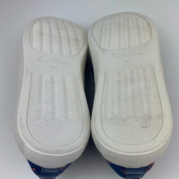 Sam Edelman Peony Floral Slip on Sneakers 6.5