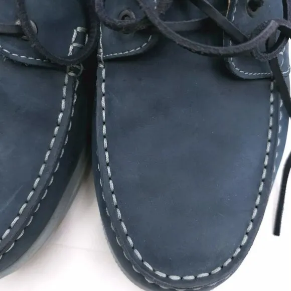 SAMUEL HUBBARD New Endeavor M1500-106 Driftwood Blue Boat Shoe Comfort Size 14