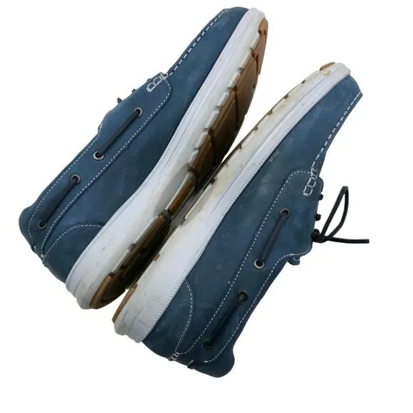 SAMUEL HUBBARD New Endeavor M1500-106 Driftwood Blue Boat Shoe Comfort Size 14