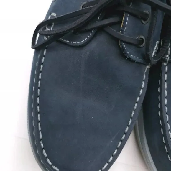 SAMUEL HUBBARD New Endeavor M1500-106 Driftwood Blue Boat Shoe Comfort Size 14