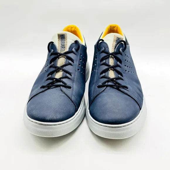 Samuel Hubbard Shoes Mens 14 Blue Leather Flight Sport Comfort Casual Sneakers