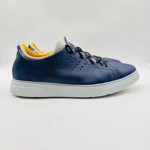 Samuel Hubbard Shoes Mens 14 Blue Leather Flight Sport Comfort Casual Sneakers