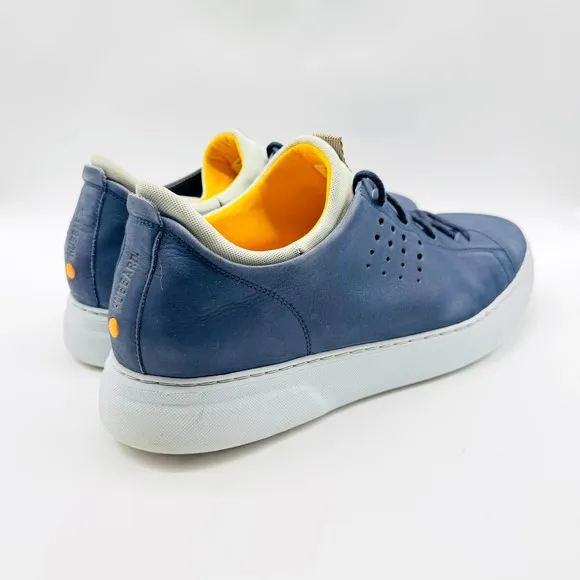 Samuel Hubbard Shoes Mens 14 Blue Leather Flight Sport Comfort Casual Sneakers