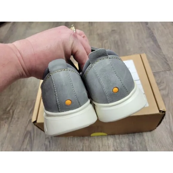 Samuel Hubbard Women's 7M Flight Sport Athletic Sneaker Light Gray Leather Shoes