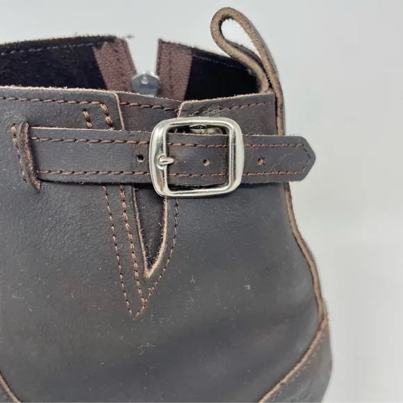 Sandgrens Manhattan Clog Boots in Dark Brown Leather Size 40 (fits 39)