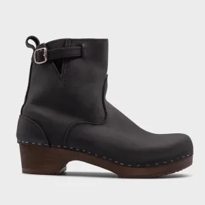 Sandgrens Manhattan Clog Boots in Dark Brown Leather Size 40 (fits 39)