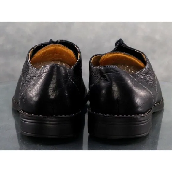Sandro Moscoloni $130 Men's Comfort Cap Toe Dress Shoes Size 12 D Leather Black