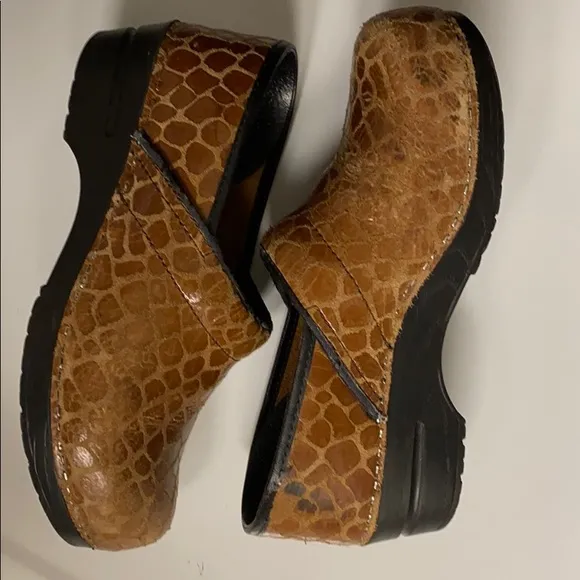 SANITA Danish Clogs Animal Pattern Upper Shoes 40