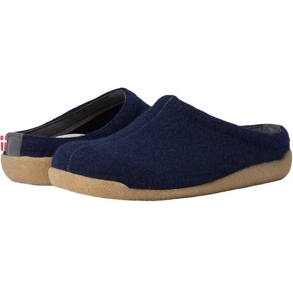 Sanita Women’s Wool Felt Clog Slippers, Navy Blue, Size 7 Womens Shoes