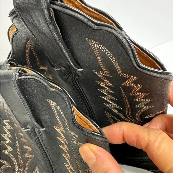 Santa Fe beautiful black with brown/ tan stitching EUC