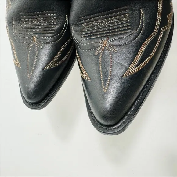 Santa Fe beautiful black with brown/ tan stitching EUC