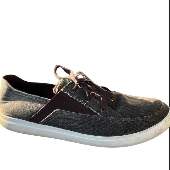 Sanuk Brown Shaka Lite Shoes Size 11 Canvas Comfort Shoes