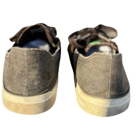 Sanuk Brown Shaka Lite Shoes Size 11 Canvas Comfort Shoes