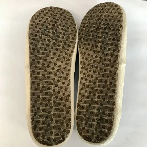 Sanuk Navy Blue Gray Fabric Slip On Casual Loafer Shoes Surfer Beach Men’s 14