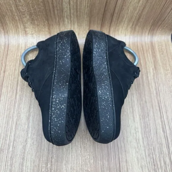 SAS Free Rein Everyday Sneaker Walking Shoes Size 7 Wide Black Onyx Leather