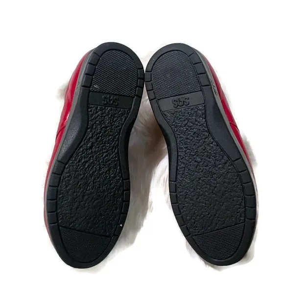 SAS Free Time Red Leather Walking Shoes