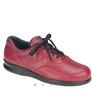 SAS Free Time Red Leather Walking Shoes