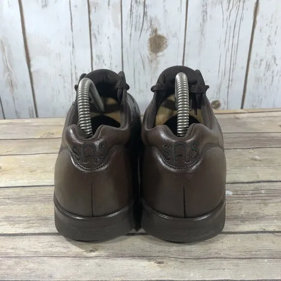 SAS Time Out Tripad Comfort Shoes Mens Size 9.5N Leather Lace Up Walking Brown
