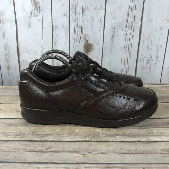 SAS Time Out Tripad Comfort Shoes Mens Size 9.5N Leather Lace Up Walking Brown