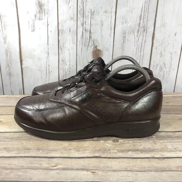 SAS Time Out Tripad Comfort Shoes Mens Size 9.5N Leather Lace Up Walking Brown