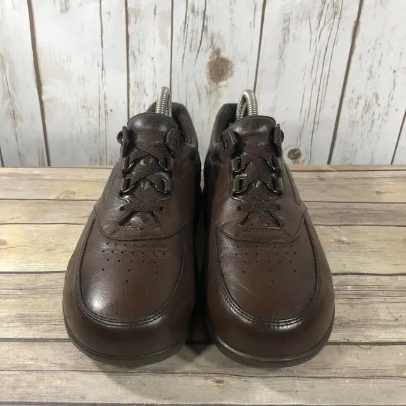 SAS Time Out Tripad Comfort Shoes Mens Size 9.5N Leather Lace Up Walking Brown