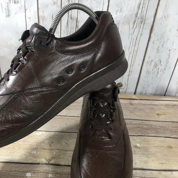 SAS Time Out Tripad Comfort Shoes Mens Size 9.5N Leather Lace Up Walking Brown