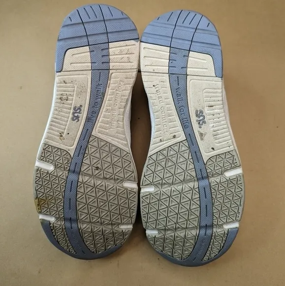 SAS Tour II Walking Shoes Sneakers Womens Size 11W Wide White Leather Casual